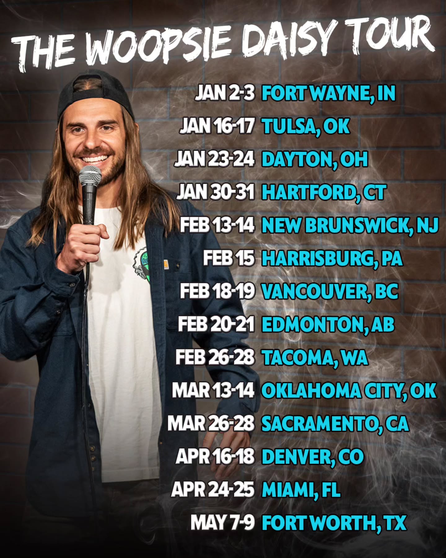 Craig Conant The Woopsie Daisy Tour Poster 2026